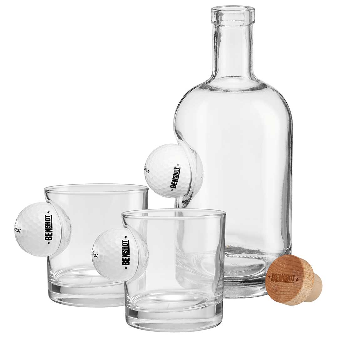 Golf Ball Decanter and Rocks Glass Set