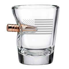 US Flag Shot Glass - 2oz