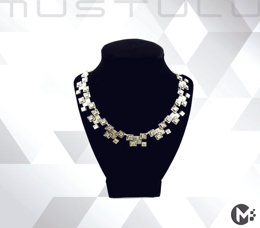 Turkish Ottoman Style Silver Plated Necklace - mustulu.com