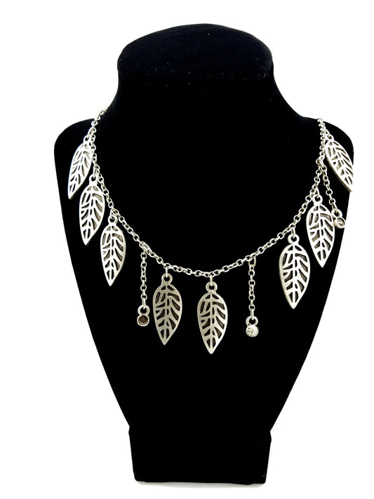Turkish Ottoman Style Silver Plated Necklace #137 - mustulu.com