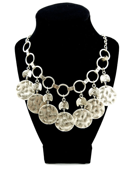 Turkish Ottoman Style Silver Plated Necklace #1 - mustulu.com